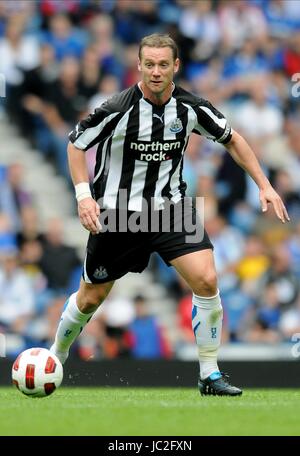 KEVIN NOLAN NEWCASTLE UNITED FC STADE IBROX GLASGOW ECOSSE 07 Août 2010 Banque D'Images