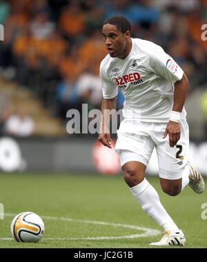 ASHLEY WILLIAMS Swansea City FC Stade KC HULL ANGLETERRE 07 Août 2010 Banque D'Images