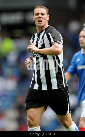 KEVIN NOLAN NEWCASTLE UNITED FC NEWCASTLE UNITED FC STADE IBROX GLASGOW ECOSSE 07 Août 2010 Banque D'Images