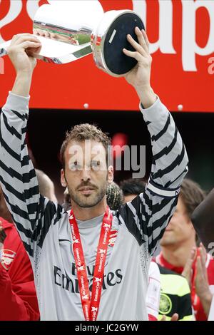 MANUEL ALMUNIA UNIS CUP ARSENAL V GLASGOW CELTIC GLASGOW CELT V ARSENAL Emirates Stadium, LONDON ANGLETERRE 01 Août 2010 Banque D'Images