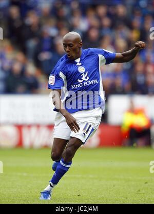 LLOYD DYER Leicester City FC Leicester City FC STADE WALKERS LEICESTER ANGLETERRE 14 Août 2010 Banque D'Images