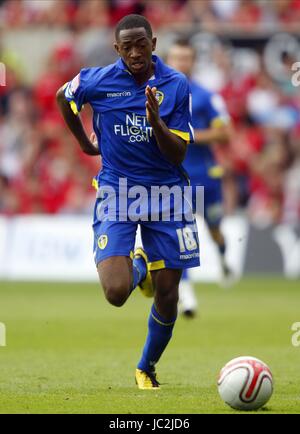 SANCHEZ WATT LEEDS UNITED FC LEEDS UNITED FC CITY GROUND NOTTINGHAM ANGLETERRE 15 Août 2010 Banque D'Images