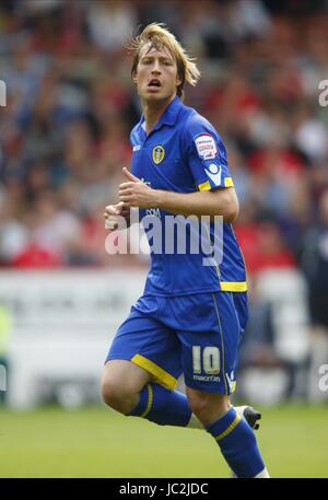 LUCIANO BECCHIO LEEDS UNITED FC LEEDS UNITED FC CITY GROUND NOTTINGHAM ANGLETERRE 15 Août 2010 Banque D'Images