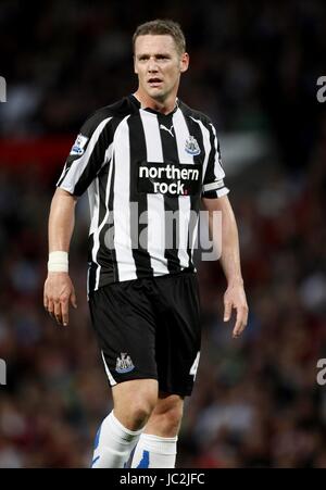 KEVIN NOLAN NEWCASTLE UNITED FC OLD TRAFFORD MANCHESTER EN ANGLETERRE 16 Août 2010 Banque D'Images