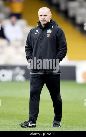 NEIL LENNON FIR PARK MANAGER CELTIC FC MOTHERWELL ECOSSE 29 Août 2010 Banque D'Images