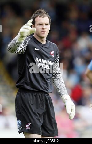 JOE MURPHY SCUNTHORPE UNITED FC SCUNTHORPE UNITED FC RUE GLANFORD PARK SCUNTHORPE ANGLETERRE 28 Août 2010 Banque D'Images