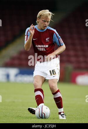 JOSH WRIGHT SCUNTHORPE UNITED FC SCUNTHORPE UNITED FC RUE GLANFORD PARK SCUNTHORPE ANGLETERRE 28 Août 2010 Banque D'Images