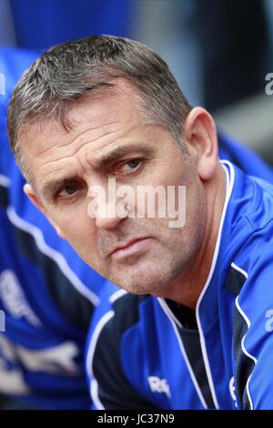 OWEN COYLE BOLTON WANDERERS MANAGER VILLA PARK BIRMINGHAM ENGLAND 18 Septembre 2010 Banque D'Images