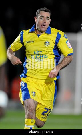 ANDREW HUGHES LEEDS UNITED FC LEEDS UNITED FC STADE KEEPMOAT ANGLETERRE DONCASTER 17 Septembre 2010 Banque D'Images