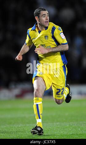 ANDREW HUGHES LEEDS UNITED FC LEEDS UNITED FC STADE KEEPMOAT ANGLETERRE DONCASTER 17 Septembre 2010 Banque D'Images