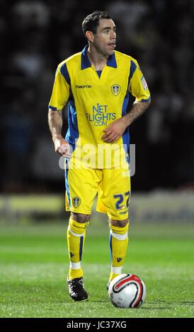 ANDREW HUGHES LEEDS UNITED FC LEEDS UNITED FC STADE KEEPMOAT ANGLETERRE DONCASTER 17 Septembre 2010 Banque D'Images