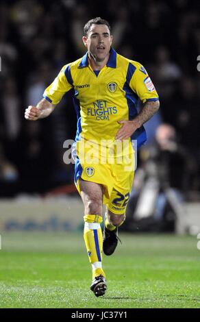 ANDREW HUGHES LEEDS UNITED FC LEEDS UNITED FC STADE KEEPMOAT ANGLETERRE DONCASTER 17 Septembre 2010 Banque D'Images