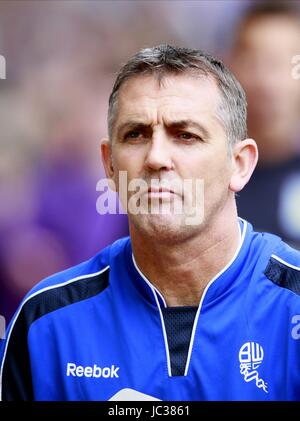 OWEN COYLE BOLTON WANDERERS FC MANAGER BOLTON WANDERERS FC MANAGER VILLA PARK BIRMINGHAM ENGLAND 18 Septembre 2010 Banque D'Images