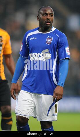 JASON SCOTLAND IPSWICH IPSWICH TOWN FC FC Stade KC HULL ANGLETERRE 20 Novembre 2010 Banque D'Images