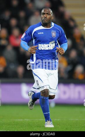 JASON SCOTLAND IPSWICH IPSWICH TOWN FC FC Stade KC HULL ANGLETERRE 20 Novembre 2010 Banque D'Images