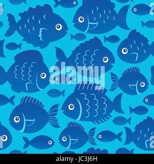 Silhouettes de poissons sans thème 2 - eps10 vector illustration. Illustration de Vecteur