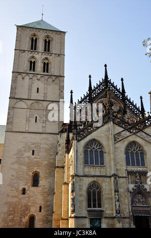 Blick auf den St. paulus Dom in der Altstadt von Münster Banque D'Images