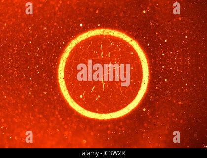 Simulation d'explosion, incendie Explosion Planète planète Banque D'Images