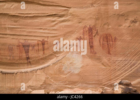 Le pictogramme Lavage Buckhorn, San Rafael Swell, Utah, USA Banque D'Images