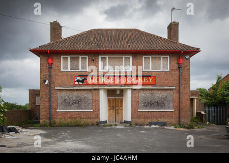 Fermé en Coseley pub public house, West Midlands abandonnés à l'abandon Banque D'Images