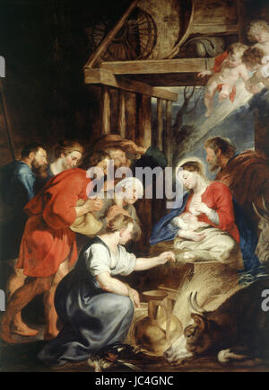 Peter Paul Rubens Adoration des bergers Banque D'Images