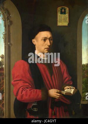 Petrus Christus - Portrait d'un jeune homme 1450 Banque D'Images