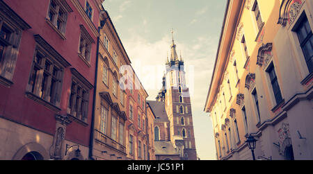 Cracovie / vues de l'architecture historique / vintage Banque D'Images