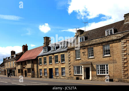 Street View de Higham Ferrers ville, Northamptonshire, England, UK Banque D'Images