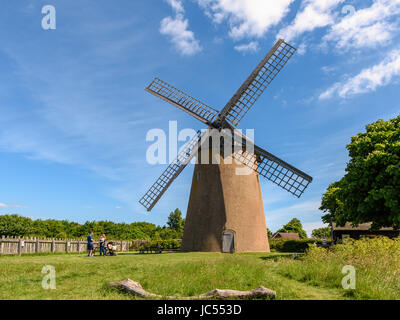 Moulin à Vent de Bembridge, île de Wight, Royaume-Uni Banque D'Images