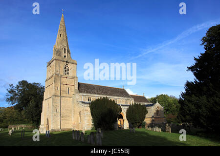 St Peters Church, Deene Park 2955 le siège de la famille depuis 1514, près de Corby, comté de Northamptonshire, Angleterre Banque D'Images