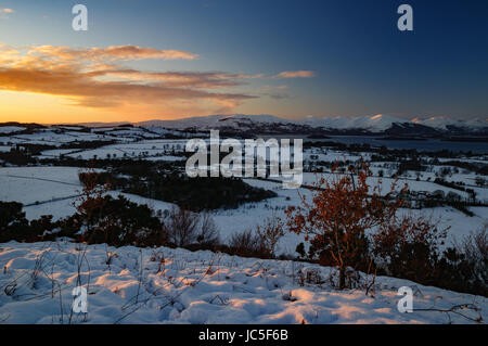 Vue d'hiver de Duncryne (La Boulette), Gartocharn, West Dunbartonshire, Ecosse Banque D'Images