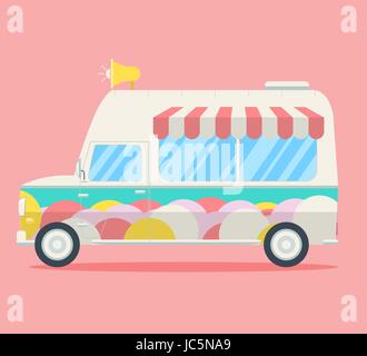 Vector Ice cream van Illustration de Vecteur