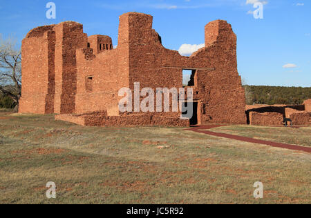 Quarai ruines à Salinas monument national en l'état du nouveau mexique Banque D'Images