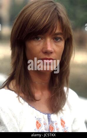 La chanteuse française Françoise Hardy, août 1971. Photo Michael Holtz Banque D'Images