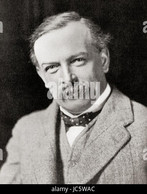 David Lloyd George, premier comte de Dwyfor Lloyd-George,1863 - 1945. Homme politique libéral britannique et homme d'État. L'histoire de Hutchinson de l'ONU, publié en 1915. Banque D'Images