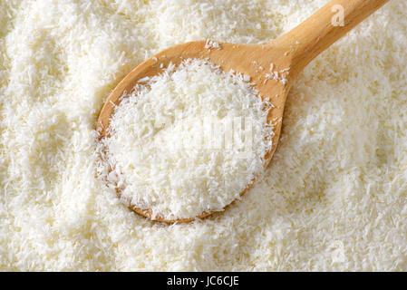 La viande séchée de coco non sucré, râpé Banque D'Images