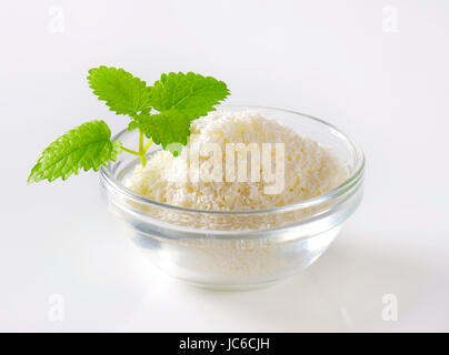 La viande séchée de coco non sucré, râpé Banque D'Images