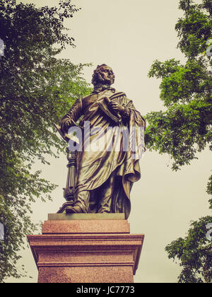 Le Mendelssohn Denkmal monument de musicien Allemand Jakob Ludwig Felix Mendelssohn Bartholdy a été conçu par Werner Stein en 1892 à Leipzig en Allemagne Banque D'Images