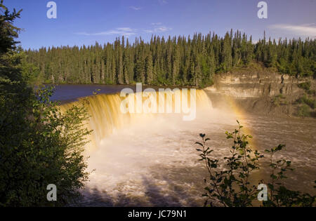 Cas de Lady Evelyn, cas de lady Evelyn, Territoires du Nord-Ouest du parc territorial de Lady Evelyn, chutes, chutes Lady Evelyn territoriaux du Terri Banque D'Images