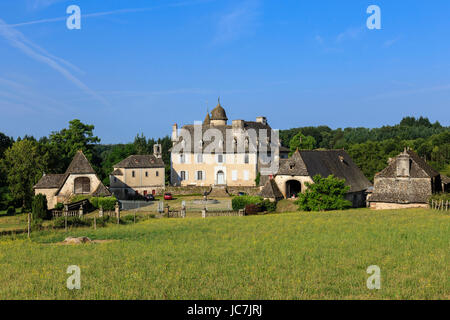 France, Cantal (15), Challes-les-Eaux, le château de la Mothe // France, Cantal, Challes-les-Eaux, le château de la Mothe Banque D'Images