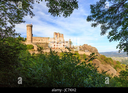 La France, l'Allier (43), bas-en-Basset, le château de Rochebaron // France, Haute Loire, Bas en Basset, château de Rochebaron Banque D'Images