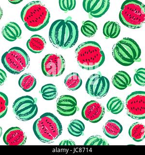 Motif peint fond melon Illustration de Vecteur