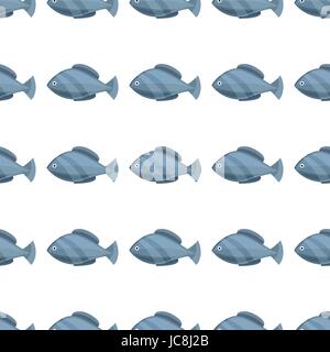 Vintage transparent dessins poissons pattern, illustration vectorielle. Sea life style gravure arrière-plan. Élément rétro pour votre conception. Illustration de Vecteur