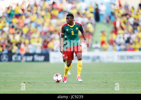 Getafe, Espagne. 13 Juin, 2017. Benjamin Moukandjo (CMR) Football/Football : match amical entre la Colombie 4-0 Cameroun au Coliseum Alfonzo Perez à Getafe, Espagne . Credit : Mutsu Kawamori/AFLO/Alamy Live News Banque D'Images