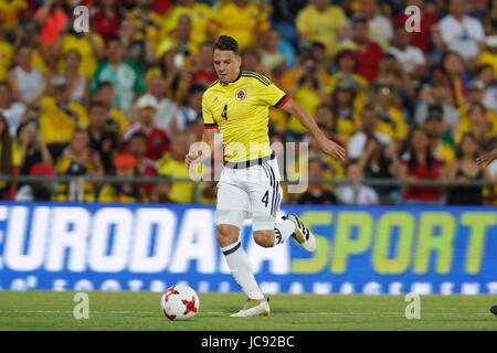 Getafe, Espagne. 13 Juin, 2017. Santiago Arias (COL) Football/Football : match amical entre la Colombie 4-0 Cameroun au Coliseum Alfonzo Perez à Getafe, Espagne . Credit : Mutsu Kawamori/AFLO/Alamy Live News Banque D'Images