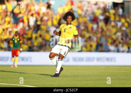 Getafe, Espagne. 13 Juin, 2017. Carlos Sanchez (COL) Football/Football : match amical entre la Colombie 4-0 Cameroun au Coliseum Alfonzo Perez à Getafe, Espagne . Credit : Mutsu Kawamori/AFLO/Alamy Live News Banque D'Images