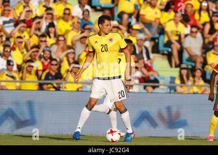 Getafe, Espagne. 13 Juin, 2017. Giovanni Moreno (COL) Football/Football : match amical entre la Colombie 4-0 Cameroun au Coliseum Alfonzo Perez à Getafe, Espagne . Credit : Mutsu Kawamori/AFLO/Alamy Live News Banque D'Images