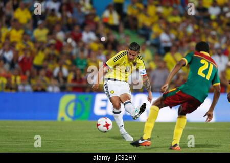 Getafe, Espagne. 13 Juin, 2017. James Rodriguez (COL) Football/Football : match amical entre la Colombie 4-0 Cameroun au Coliseum Alfonzo Perez à Getafe, Espagne . Credit : Mutsu Kawamori/AFLO/Alamy Live News Banque D'Images