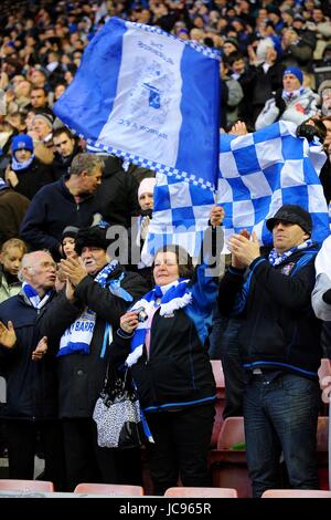 BAROW FANS SUNDERLAND V BARROW STADIUM OF LIGHT SUNDERLAND ANGLETERRE 02 Janvier 2010 Banque D'Images