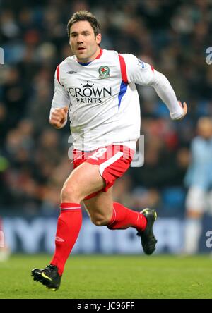 DAVID DUNN Blackburn Rovers FC CITY OF MANCHESTER STADIUM MANCHESTER EN ANGLETERRE 11 Janvier 2010 Banque D'Images